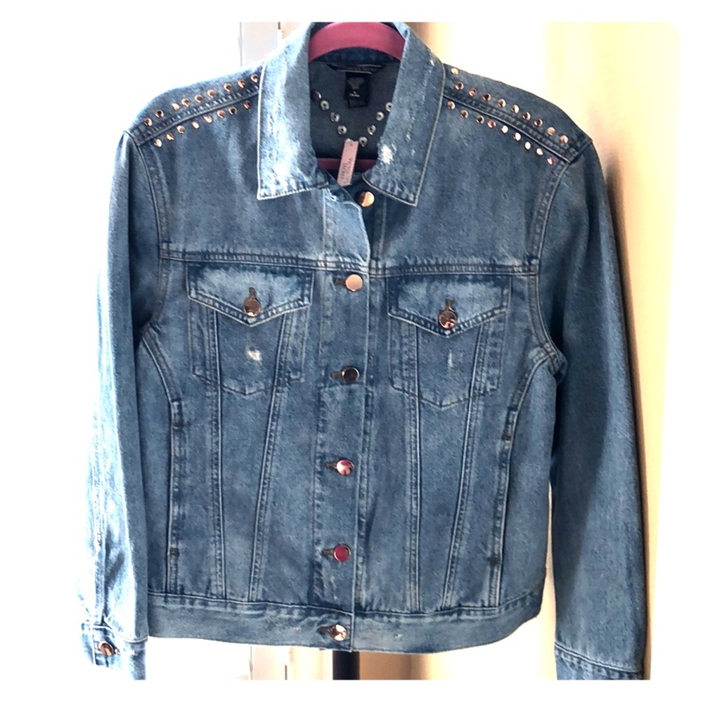 Victoria’s Secret Embellished Denim Jacket NEW